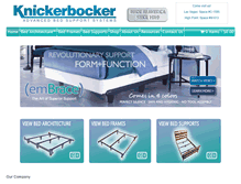 Tablet Screenshot of knickerbockerbedframe.com